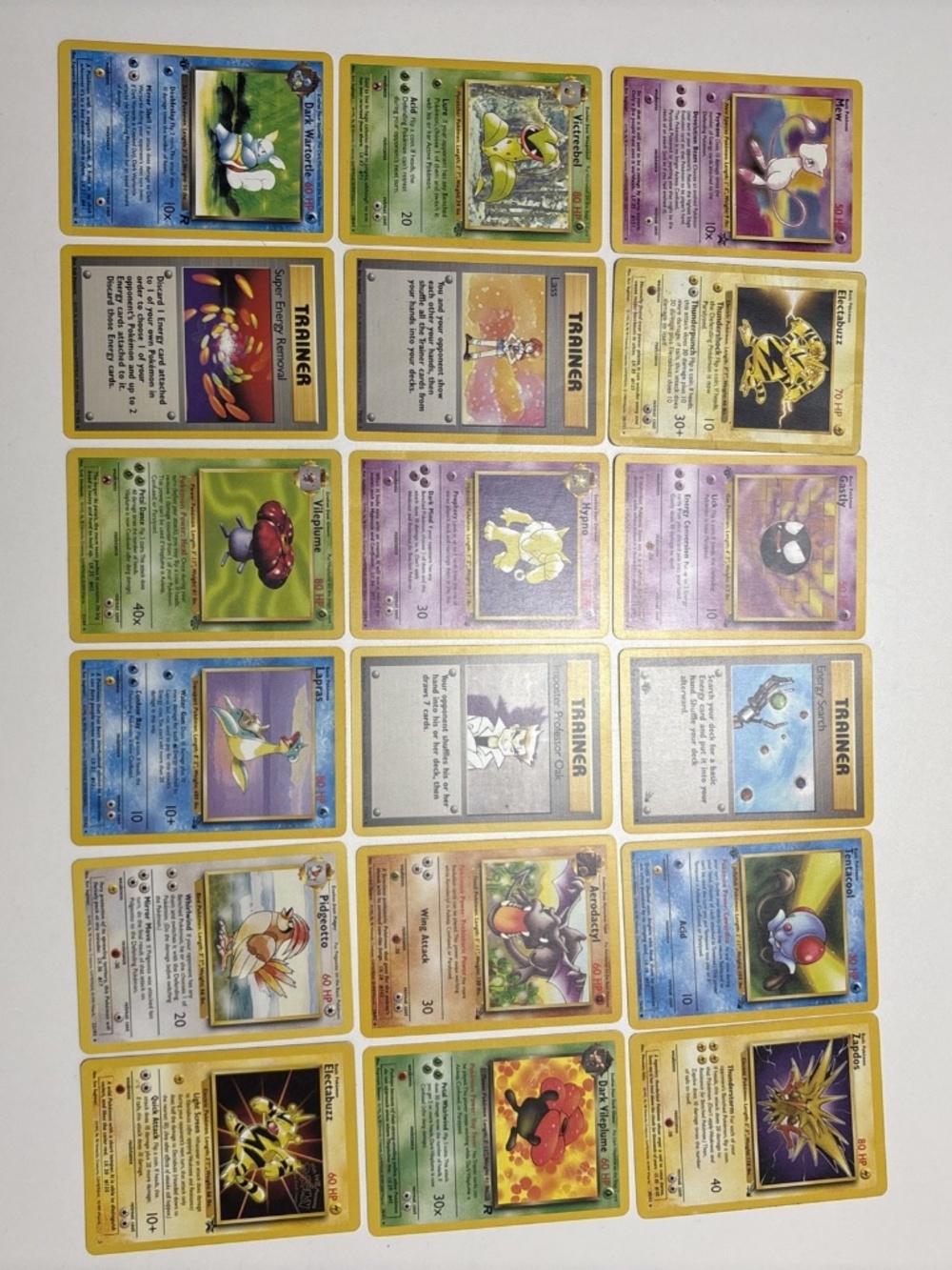 Pokemon Card Lot 18 Cards WOTC 1st Edition Jungle Fossil Base Set Promo Rocket